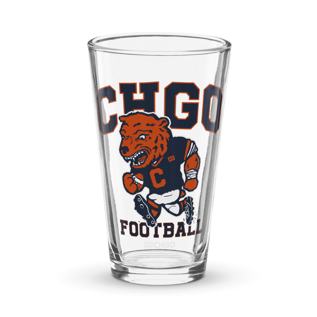 CHGO Football Pint Glass